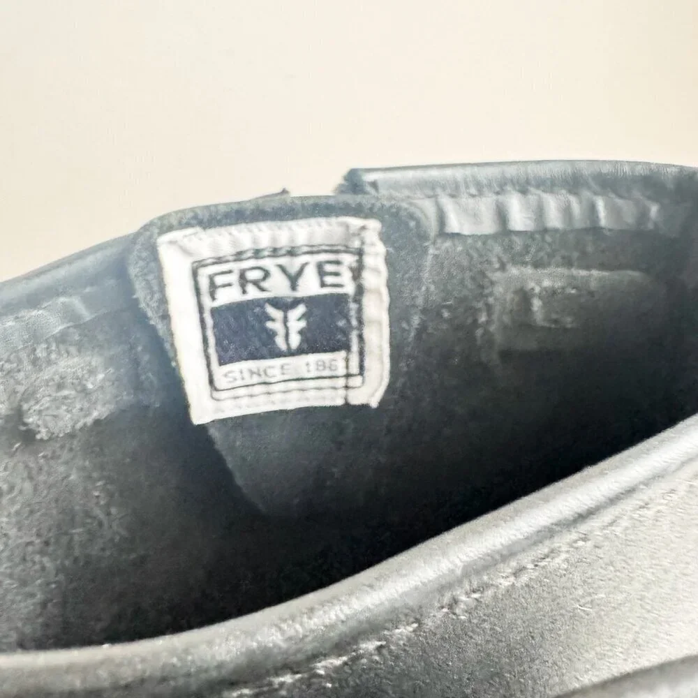 Frye black boots leather